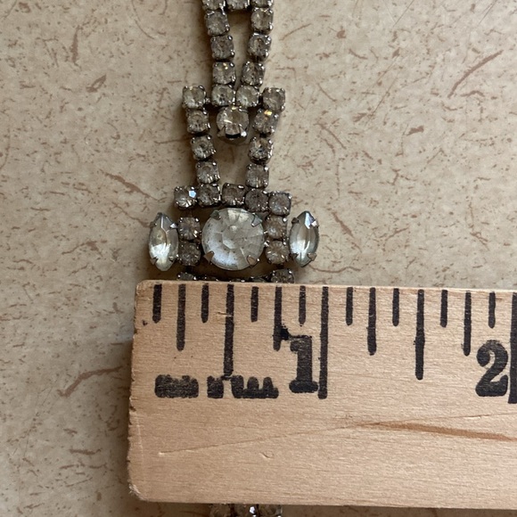 Gorgeous Vintage Rhinestone Glam Necklace - Picture 9 of 10